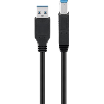 Goobay USB-A - USB-B  3.0 kábel 1 m, fekete