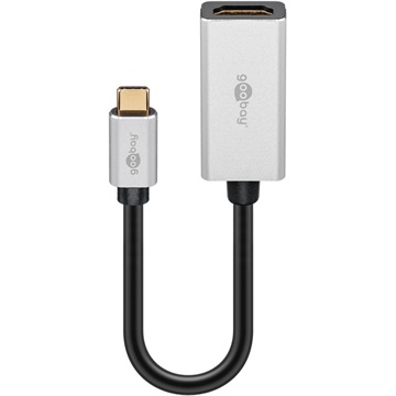 Goobay USB-C apa - HDMI anya átalakító, ezüst-szürke (8k 30Hz)