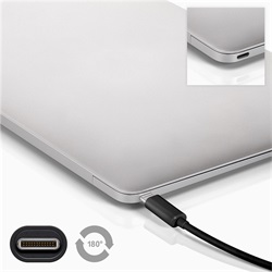 Goobay USB-C (apa) - USB-C (apa) adat- és töltőkábel, 2 m, fekete