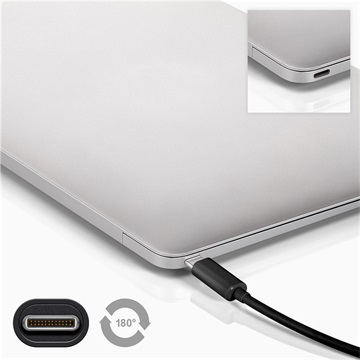 Goobay USB-C (apa) - USB-C (apa) adat- és töltőkábel, 2 m, fekete