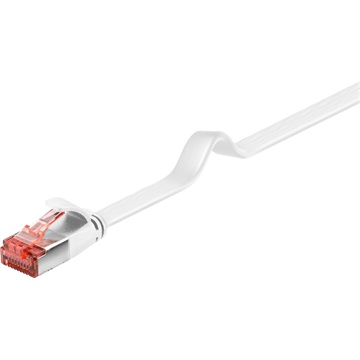 Goobay FTP CAT 6 patch lapos kábel 1 m, fehér