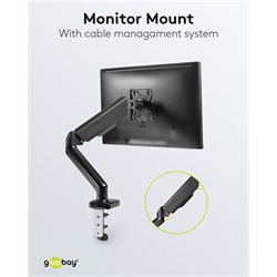 Goobay asztali dupla monitor tartókar