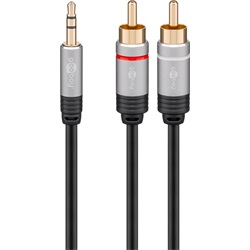 Goobay+ jack-RCA audio adapter kábel, 3m