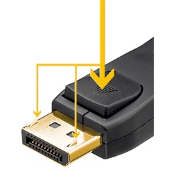 Goobay kábel DisplayPort 2.0/2.1 kábel  54 Gbit/s (8K/60 Hz) 2m