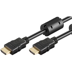 Goobay kábel HDMI (apa) - HDMI (apa) 3m (v1.4, 4k 30Hz), ferrit maggal