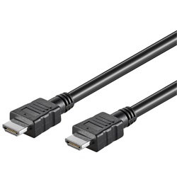 Goobay kábel HDMI (apa) - HDMI (apa) 5 m (v1.4, 4k 30Hz), nikkel bevonatú csatlakozó