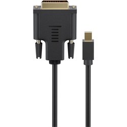 Goobay kábel mini Displayport (apa) - DVI-D 24+1 tűs (apa) 1m (4k 30Hz)