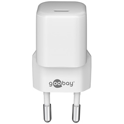 Goobay nano hálózati gyorstöltő 30W USB-C, fehér