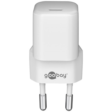 Goobay nano hálózati gyorstöltő 30W USB-C, fehér