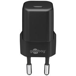 Goobay nano hálózati gyorstöltő 30W USB-C, fekete
