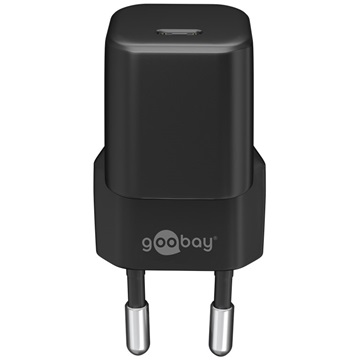 Goobay nano hálózati gyorstöltő 30W USB-C, fekete