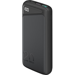 Goobay power bank 20000 mAh fekete (USB-C PD, USB-A QC 3.0)