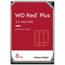 HDD belső WD Red Plus 3,5" 8TB/256MB 5640rpm SATAIII (WD80EFPX)