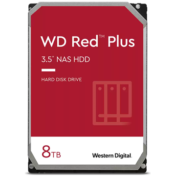HDD belső WD Red Plus 3,5" 8TB/256MB 5640rpm SATAIII (WD80EFPX)