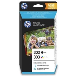 Hp tinta Z4B62EE (303 multipack + papír) (lejárt szavatosságú termék)
