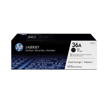 Hp toner CB436AD (36A) dupla black 2x2k