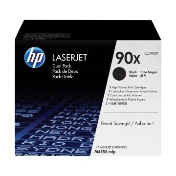 Hp toner CE390XD(90X) dupla black 48k