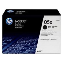HP toner CE505D dupla black 2x2,3k