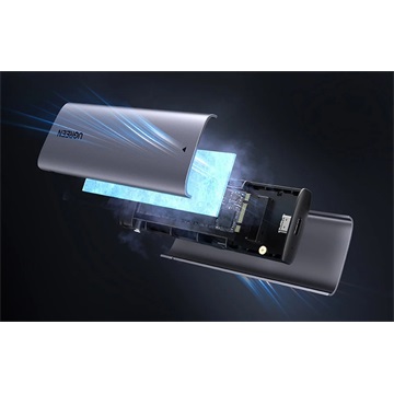 Ház Ugreen CM767 2TB USB-C 3.1 G M.2 NVMe/SATA SSD