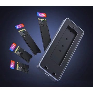 Ház Ugreen CM777 SSD, NVMe/SATA, 20 Gbps, USB-C