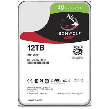 HDD belső Seagate IronWolf NAS 12TB/256MB SATAIII (ST12000VN0008)