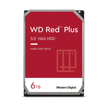 Hdd belső WD Red Plus 3,5" 6TB/256MB SATAIII (WD60EFPX)
