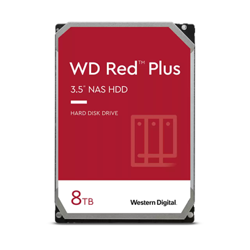 HDD belső WD Red Plus 3,5" 8TB/256MB 5640rpm SATAIII (WD80EFPX)