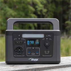 Hordozható erőmű, 600W, 461Wh, 3 USB port, 12V, LCD ( AK-PS-04 )
