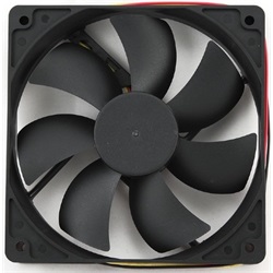 Hűtő ház Gembird 120x120x25MM fekete 3 vezeték (fancase) sikló csapágyas