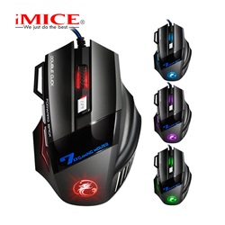 iMice  vezetékes optikai gamer egér  X7, 3200PI, USB, fekete