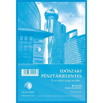 Időszaki pénztárjelentés 25x4lap A4 -B.13-21/V