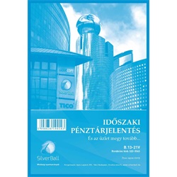 Időszaki pénztárjelentés 25x4lap A4 -B.13-21/V
