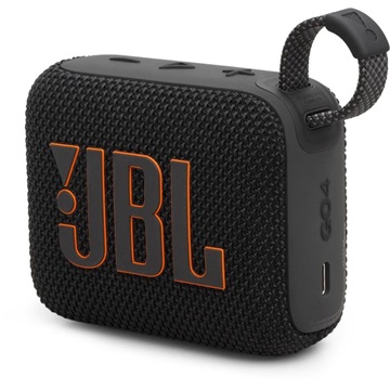 JBL Go 4 Hordozható Bluetooth Hangszóró, fekete EU