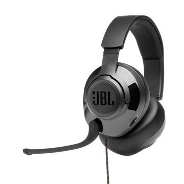 JBL Quantum 200 fejhallgató, vezetékes gamer headset mikrofonnal, fekete, EU