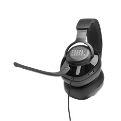 JBL Quantum 200 fejhallgató, vezetékes gamer headset mikrofonnal, fekete, EU