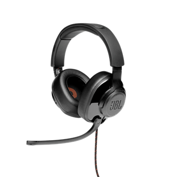 JBL Quantum 200 fejhallgató, vezetékes gamer headset mikrofonnal, fekete, EU