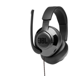 JBL Quantum 200 fejhallgató, vezetékes gamer headset mikrofonnal, fekete, EU