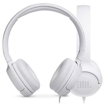 JBL Tune 500 fülre helyezhető fejhallgató, fehér, EU