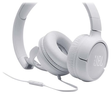 JBL Tune 500 fülre helyezhető fejhallgató, fehér, EU