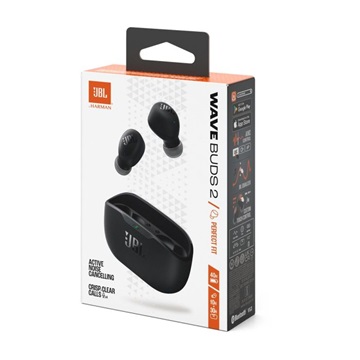 JBL Wave Buds 2 TWS vezeték nélküli fülhallgató, fekete EU