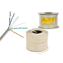 KÁBEL CAT6 UTP LAN kábel (prémium CCA), tömör, 100 m GEMBIRD(UPC-6004SE-SOL/100)