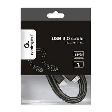Kábel USB 3.0 BM - Type-C kábel (Micro BM/CM), 1 m