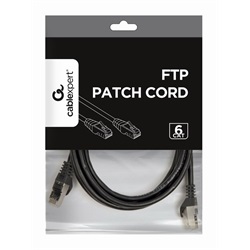 Kábel ftp cat 6 patch kábel 3M Gembird (PP6-3M/BK)