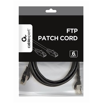 Kábel ftp cat 6 patch kábel 3M Gembird (PP6-3M/BK)