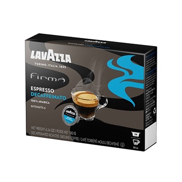 Kávékapszula LAVAZZA Firma Decaffeinato Espresso koffeinmentes intenzitás 6/10 24 darabos