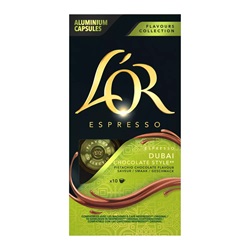 Kávékapszula L`OR Dubai Csokoládé Stílusú Nespresso kompatibilis 10 kapszula/doboz