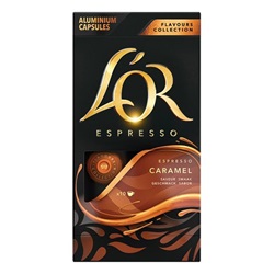 Kávékapszula L`OR Caramel Nespresso kompatibilis 10 kapszula/doboz