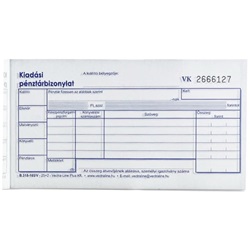 Kiadási pénztárbizonylat 25x2 -B.318-103/V