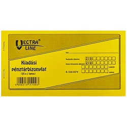 Kiadási pénztárbizonylat 25x2 -B.318-103/V