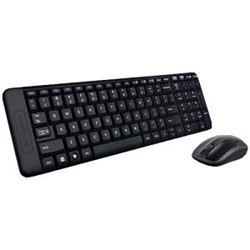 Logitech MK220 billentyűzet+egér wireless fekete